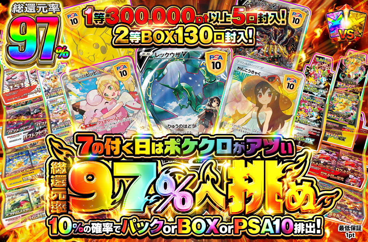 7の付く日はボケクロがアツい 総還元率97%へ挑め|ネットオリパ