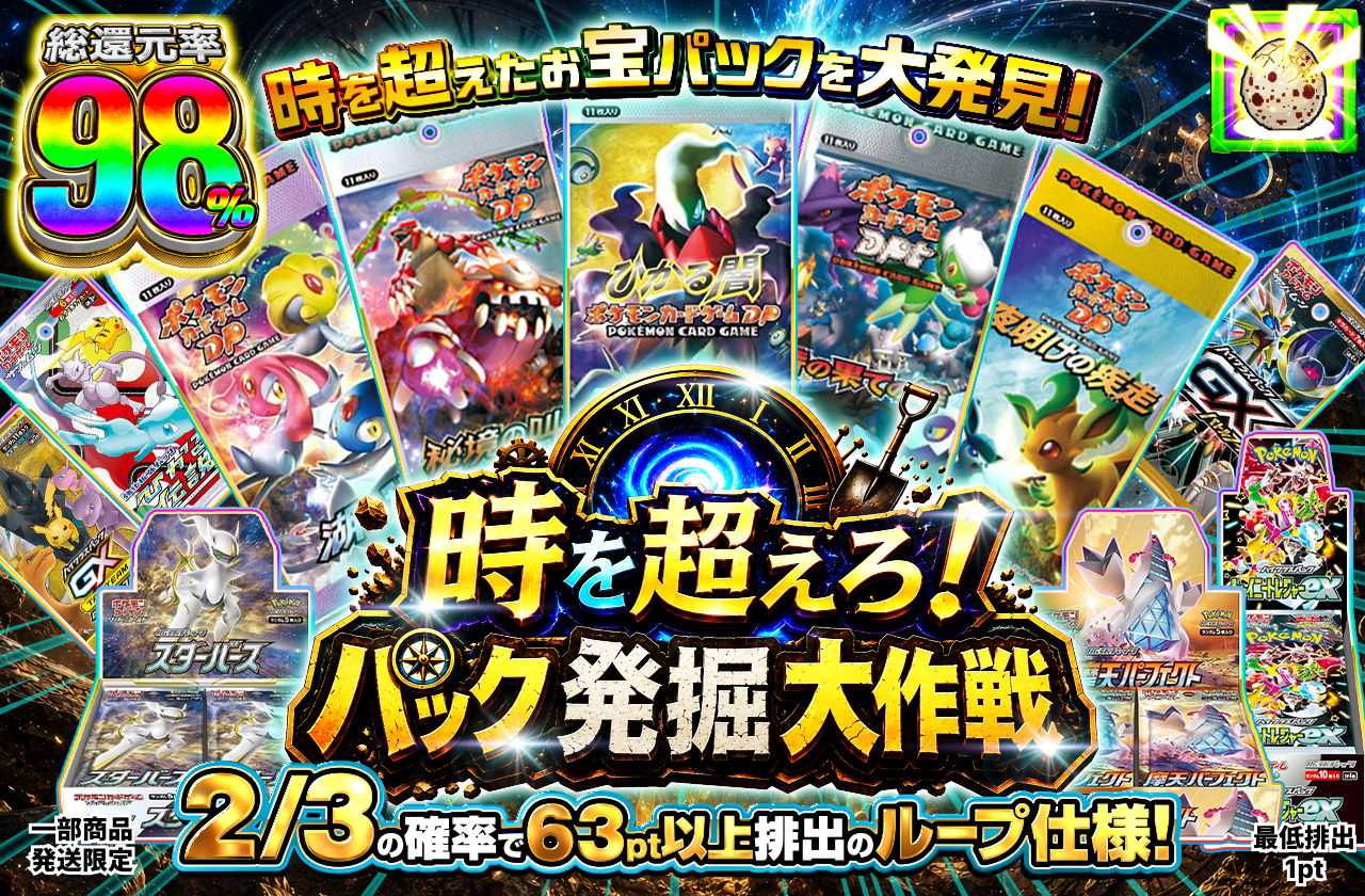時を超えろ！ パック発掘大作戦